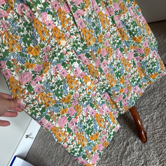 J. Crew Button-up midi skirt Liberty fabric Mini Floral Walk size 6 fits like 4 - Picture 5 of 10